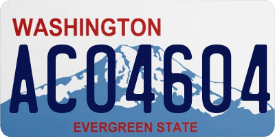 WA license plate ACO4604