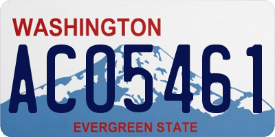 WA license plate ACO5461