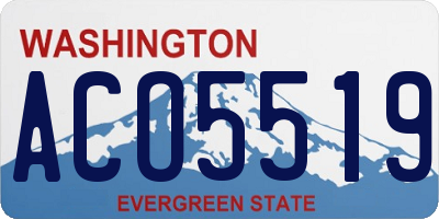 WA license plate ACO5519