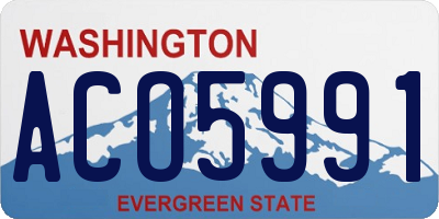 WA license plate ACO5991