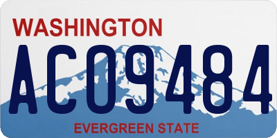WA license plate ACO9484