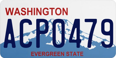 WA license plate ACP0479