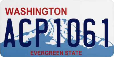 WA license plate ACP1061
