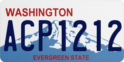 WA license plate ACP1212