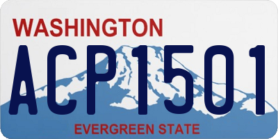WA license plate ACP1501