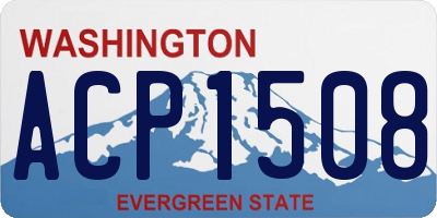 WA license plate ACP1508