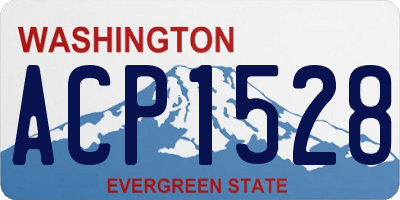 WA license plate ACP1528