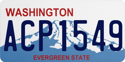 WA license plate ACP1549