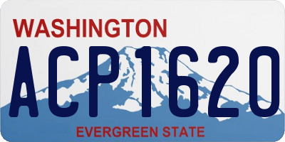 WA license plate ACP1620