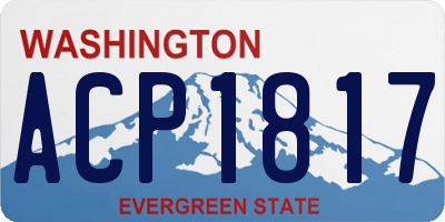 WA license plate ACP1817