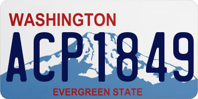 WA license plate ACP1849