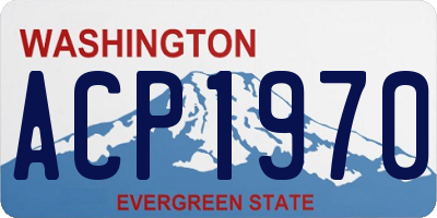 WA license plate ACP1970
