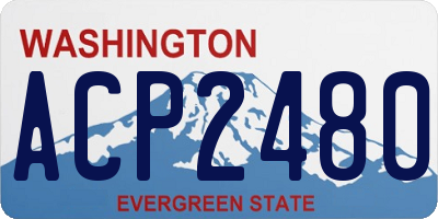 WA license plate ACP2480