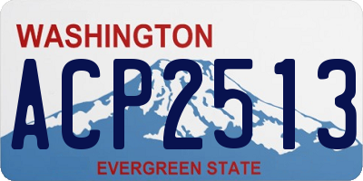 WA license plate ACP2513