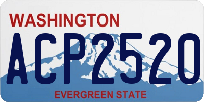 WA license plate ACP2520