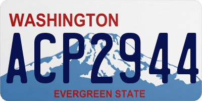 WA license plate ACP2944