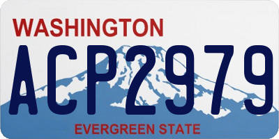 WA license plate ACP2979