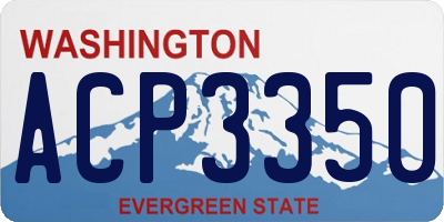 WA license plate ACP3350