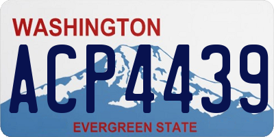 WA license plate ACP4439