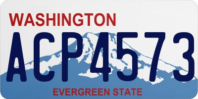 WA license plate ACP4573