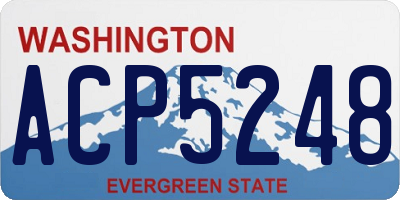 WA license plate ACP5248
