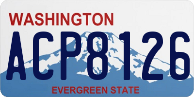 WA license plate ACP8126