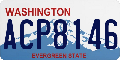 WA license plate ACP8146