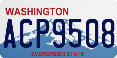 WA license plate ACP9508