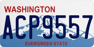 WA license plate ACP9557