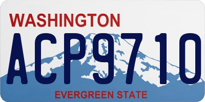 WA license plate ACP9710