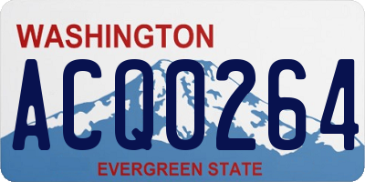 WA license plate ACQ0264