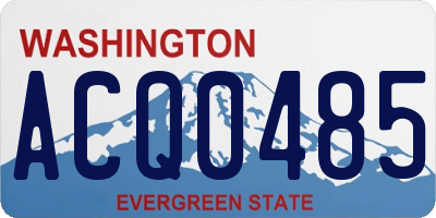WA license plate ACQ0485