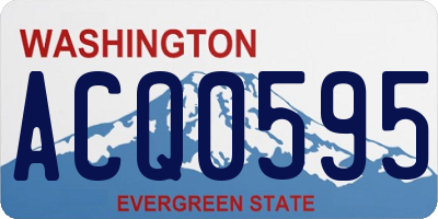 WA license plate ACQ0595