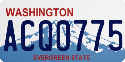 WA license plate ACQ0775