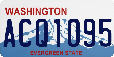 WA license plate ACQ1095