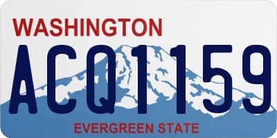 WA license plate ACQ1159