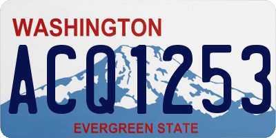WA license plate ACQ1253