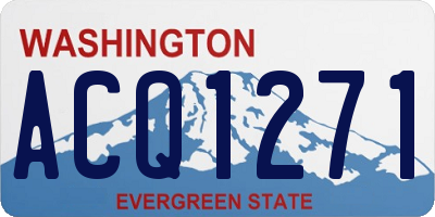 WA license plate ACQ1271