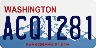 WA license plate ACQ1281