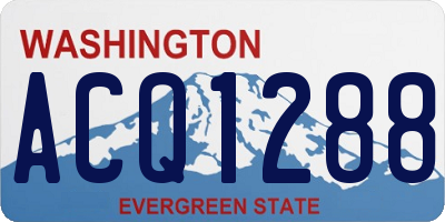 WA license plate ACQ1288