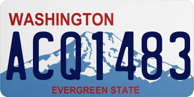 WA license plate ACQ1483
