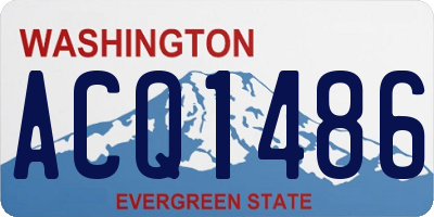 WA license plate ACQ1486