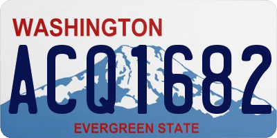 WA license plate ACQ1682