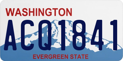 WA license plate ACQ1841