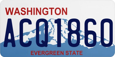 WA license plate ACQ1860