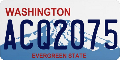 WA license plate ACQ2075