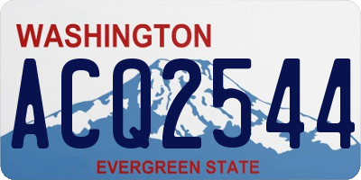 WA license plate ACQ2544