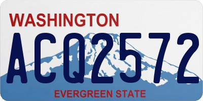 WA license plate ACQ2572
