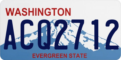 WA license plate ACQ2712