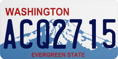WA license plate ACQ2715